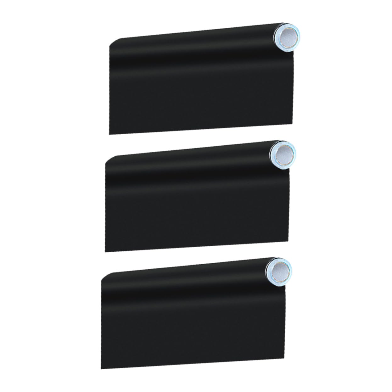 Lurrose 3 Stück Erasable Blackboard Sticker Set Selbstklebende Abwischbare Tafelfolie für Kreatives Zeichnen und Schreiben für Wände Schwarz