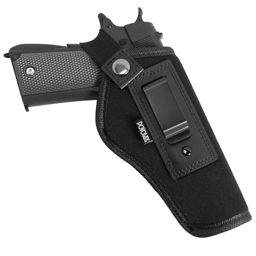 POYOLEE 1911 Gun Holster Concealed Carry Holsters for Men Women Nylon IWB Pistol Holster Fits Most