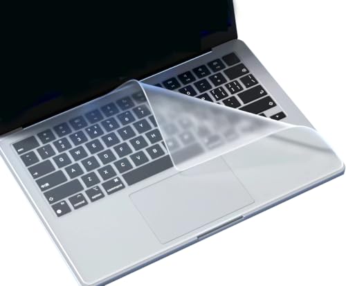 Universal Silicone Protective Skin Cover, Full Coverage for Laptop Keyboard, Palm Rest & Touchpad, Compatible with 12-14 inch MacBook, HP, Lenovo, Dell, ASUS, Acer, Surface Laptops