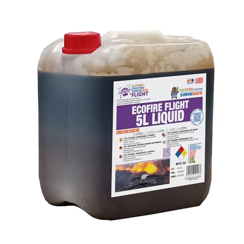 ECOFIRE Fighting Extintor para Fuegos AB, Flight 5 litros, Ecológico