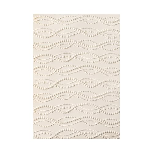 BAOFALI 3D Embossing Folder for Card Making,Abstract Art Geometric Wave Shaped Line Plastic Texture Fades Embossing Folder Template for Scrapbooking Cardstock Album DIY Decoration Paper Crafting
