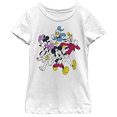 T-shirt Mickey Disney fille blanc XL parfait pour l'école et les loisirs