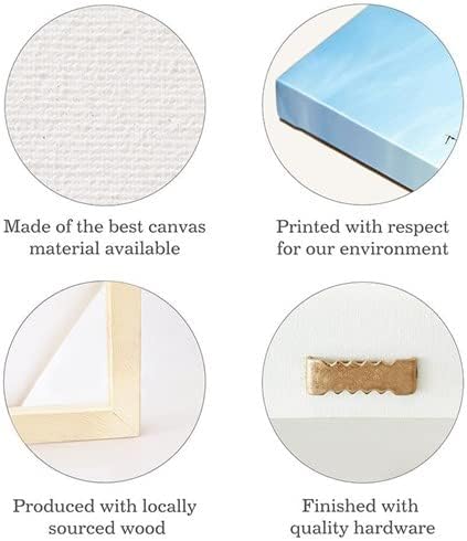 Miniatura 7 de CafePress Canvas Wall Art Abstract Beta Tape Ready to Hang for Living Room, Bedroom or Office