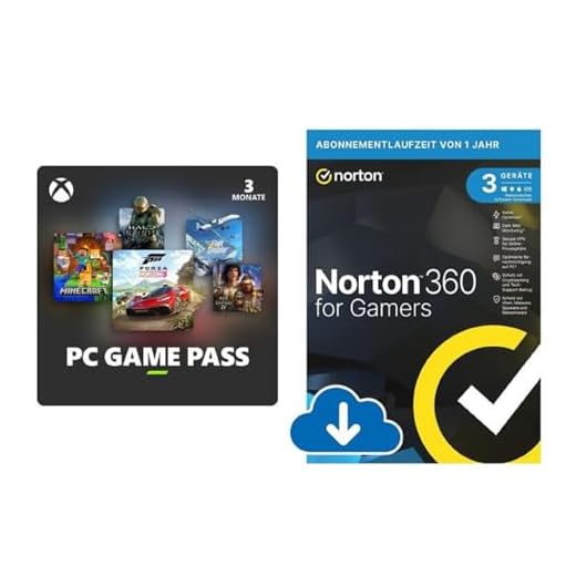 PC Game Pass | 3 Monate Mitgliedschaft | + Norton 360 for Gamers 2024 | 3 Geräte | Cybersicherheit für PC-Gamer | 1-Jahres-Abonnement
