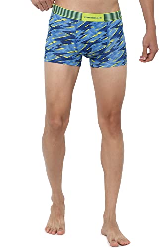Image of Peter England Men's Cotton Blend Regular Fit Printed Trunks