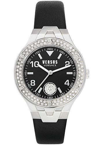 Versus Versace Femme Analogique Quartz Montre avec Bracelet en Cuir VSPVO0120 Cover