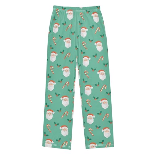 Boys' Pants Christmas Santa Gnomes Candies Long Bottoms Jogger Pants Elastic Waist Trousers with Pockets S-XL