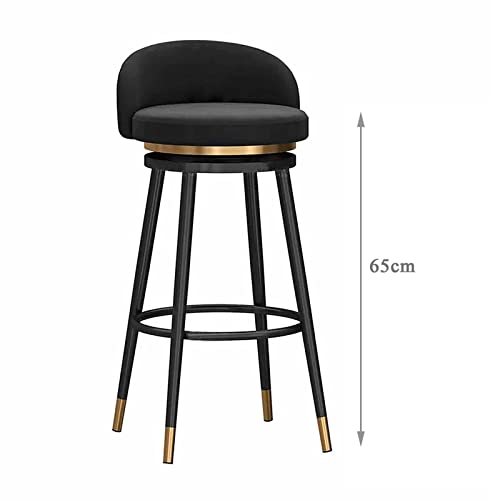 Tabourets de bar de cuisine rotatifs à 360° avec dossier confortable - 6