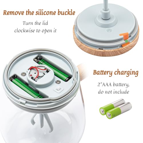 Taza eléctrica auto-mezcladora 400ml con tapa miniatura 4