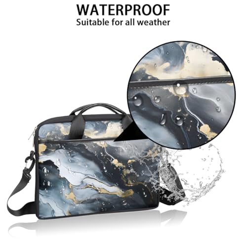 Bolsa slim para laptop 15'' negro con diseño abstracto miniatura 3