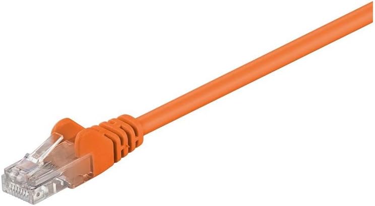 goobay 95224 CAT 5e Patch Cable, U/UTP, Orange, 15 m Length