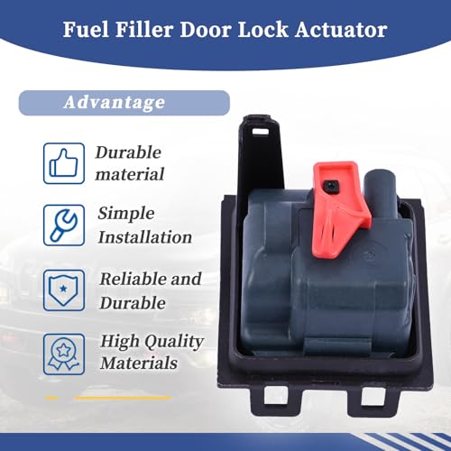 Image of Fuel Filler Door Lock Actuator 68140743AB Compatible with Jeep Cherokee 2014 2015 2016 2017 2018 Replacement 86104859AA 68140743AC