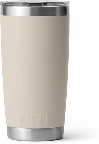 Miniatura 214 de YETI Rambler - Vaso de acero inoxidable con aislamiento al vacío de 20 onzas con tapa MagSlider verde azulado (Agave Teal)