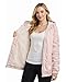 Reebok Womens Windbreaker Jacket - Water and Wind Resistant Midweight Cozy Sherpa Fleece Insulated Softshell Jacket for Women, Size X-Large, Powder Pink