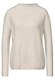 STREET ONE A303049 Sudadera Cosy con Detalle de Contraste, Cream White Melange, 42 para Mujer