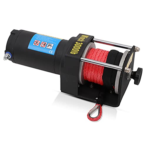 Winche eléctrico SCITOO 3000LB con cable sintético y control remoto miniatura 2