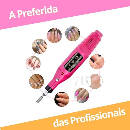 Lixadeira Unha Lixa Elétrica Profissional Bloco Motor Bivolt