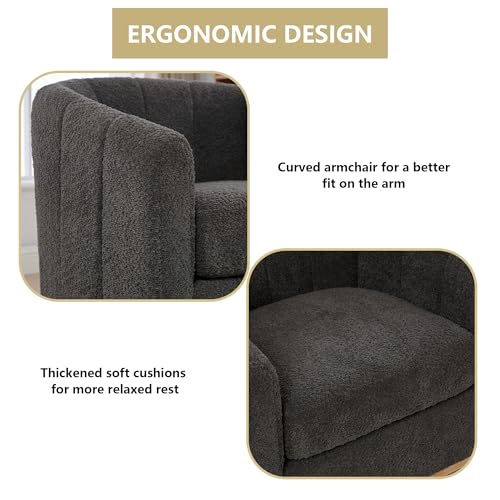 Sillón Plegable Chenille Chocolate miniatura 4