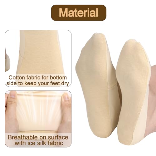 Ishua 7 Pairs Men's Non Slip Low Show Socks - Thin Casual Liner Socks for Loafers & Sneakers2