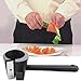 TXIN Carrot Curler and Peeler, Black Carrot Spiral Shred Slicer Root Vegetables Fruits Slicer Sharpener Garnishing Tool