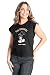 Disney T-shirty dla kobiet Damskie letnie topy Mickey Minnie Stitch Prezenty (S, Czarny Mickey)