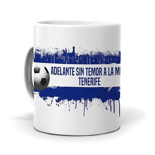 mundohuevo Taza Personalizada con Texto. Regalo Original. Tenerife. Regalo Equipo de Futbol. Haz
