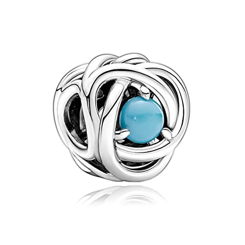Image of VALGACLS Birthstone Charms 925 Sterling Silver Birthstone Charms
