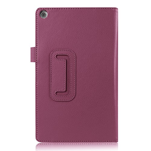 Asng Asus Zenpad 8.0 Z380M Case - Slim Folding Stand Cover Smart Case For 2015 Asus Zenpad Z380M / Z380C / Z380Kl 8.0 Tablet (With Auto Sleep/Wake Feature) (Purple) #TOP4