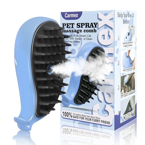 Cat Steam Brush for Shedding, Grooming With Steam, Rechargeable, ...
