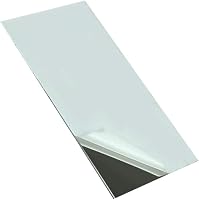 SOFIALXC 304 Stainless Steel Mirror Polished Sheet 200x300mm 0.6mm Thick - Weatherproof, Weldable for Automotive DIY