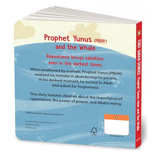 Image of First Quran Stories: Prophet Yunus (PBUH) and the Whale: An Illustrated Story Book for Kids About Prophet | Inspirational Islamic Story | Teaches About Faith, Prayer & Mercy I Ages 5+ [Select Learning]