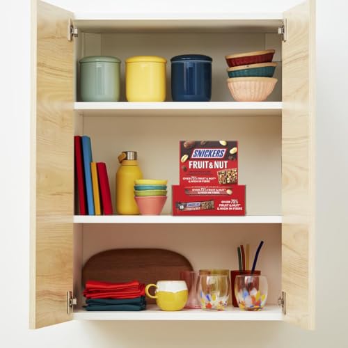 Snickers Fruit & Nut Milk Chocolate Bars, 18 x 40g, Bulk Chocolate Box, Ideal for Gift, Snacks or Hamper