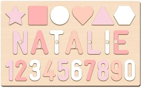 Name Puzzle Baby Gifts for Girl Boy, Todder Toy for Montessori Learning, 1 Year Old Baby Gift for Christmas Birthday Name Puzzle Baby Gifts for Girl Boy, Todder Toy for Montessori Learning, 1 Year Old Baby Gift for Christmas Birthday