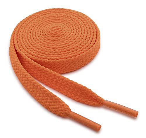 Image of 2 PAIRS Flat Shoe laces 48 Inches Wide Shoelaces for Athletic Running Sneakers Sports Shoes Boot Laces Strings (2 Pairs)