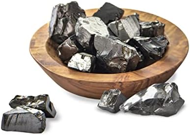 Karelian Heritage Elite Shungite Stones for Water Purification & Filtering 0.2 lb | 0.2-0.5 oz per Stone | Authentic Shungite Stones from Karelia for Protection | Jewelry Making REB11