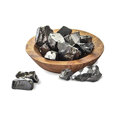 Karelian Heritage Elite Shungite Stones for Water Purification & Filtering 0.2 lb | 0.2-0.5 oz per Stone | Authentic Shungite Stones from Karelia for Protection | Jewelry Making REB11 Cover
