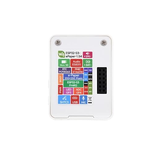 TUOPUONE ESP32-S3 3.9 cm e-Paper AIoT płytka rozwojowa, 200 × 200, czarno-biała, obsługuje komunikację Wi-Fi i BLE Dual-Mode, Brak baterii w zestawie