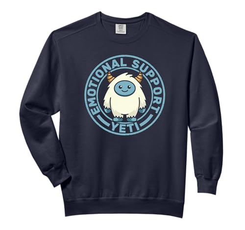 Emotional Support Yeti | Funny Cute Cozy Comfort Colors Adult Sweatshirt