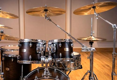 Image of Softline Pro Boom Cymbal Arm with Clamp 46cm Long Heavy-Duty Adjustable Drum Hardware Extension Universal Cymbal Holder Mount for Drum Kits