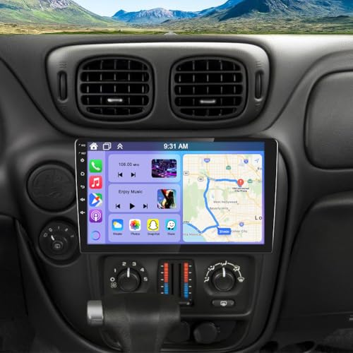 4G+64G Car Radio for Chevrolet Trailblazer 2002-2009 with Wireless CarPlay and Android Auto, 10.1