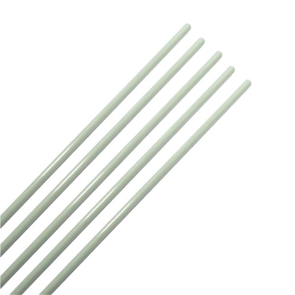 Varillas de fibra de vidrio blancas de 5 uds., varillas de soporte de fibra de vidrio extremadamente finas, 2m de longitud, opciones de diámetro de 0,8-2mm(1.2x2000mm)