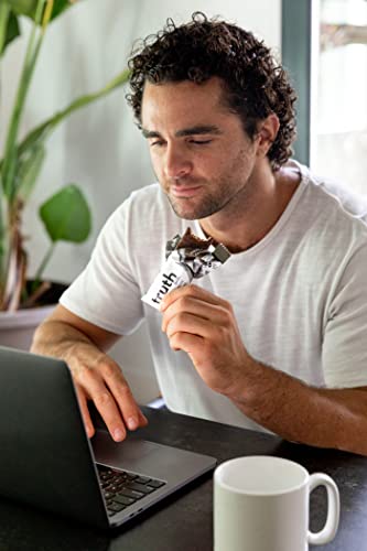 Dark Chocolate Coconut Prebiotic & Probiotic Plant Based Snack Bar | Gut Health & Digestion | Healthy, Protein, Chia Omega-3'S, High Fiber, Low Sugar, Keto, Kosher, Vegan, Gluten Free | #TOP7