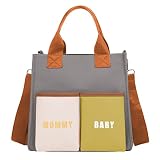Baby Nappy Changing Tote Bag, Baby Diaper Bag Tote, Multi-Function Waterproof Baby Changing Bag Satc