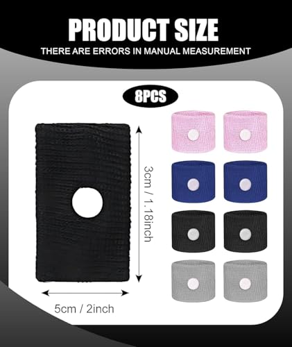 Image of Anti-Nausea Wristband for Anxiety, Travel, Sea, Car, Air Sickness Reliefs Handband with Pair (pack of-4)