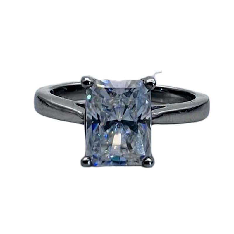 Bague moissanite en argent 925 transparent LK_DHR_0248