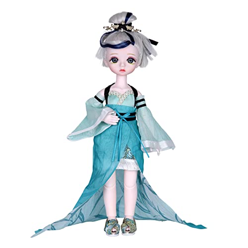 Icy Fortune Days 1/6 Scale 11 Inch Ball Jointed Doll Qin Dynasty Series, Including Fullset Of Clothes, 3D Eyes, Beautiful Makeup For Children Above 8 Age (Xiaomon) #TOP20
