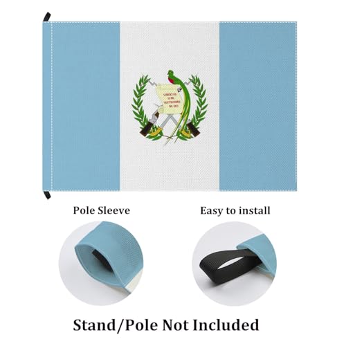 Drapeau du Guatemala résistant aux UV bannière double face