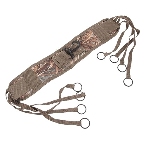 KICHOUSE Camouflage Hunting Shoulder Strap for Goose and Duck Carrier Outdoor Game Tote with Drop Clips for Bird Hunting and Waterfowl Retrieval