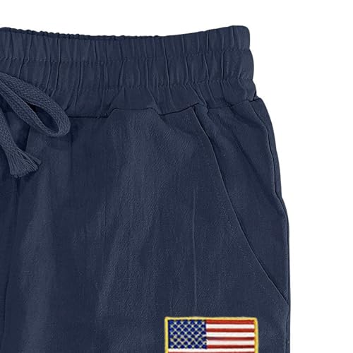 Mens Summer Linen Sweatpants Solid Color Casual Straight Leg Pants Beach Holiday Drawstring Elastic Waist Trousers3