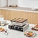 VEVOR Dutch Pancake Maker, 9PCS 76mm Diameter Dorayaki Baker Machine, 850W Commercial Electric Poffertjes Grill, Non-stick Stainless Steel, Temp & Time Control, for Home Kitchen Restaurant Snack Bar
